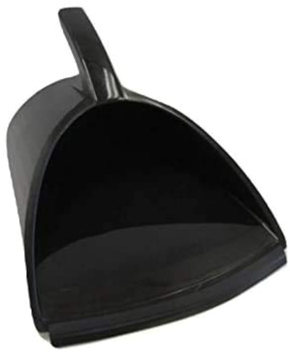 HandyPan Heavy Duty Dustpan, Black - Large Dust Pan Made in the USA with Tight Seal Lip to Keep Dust, Dirt, Debris In-Great for Home, Shop, Garage, Use-Stackable, Standing Dustpan for Wet or Dry Tasks