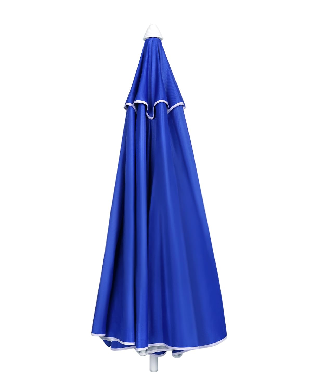 Paramondo 7ft Beach Umbrella with Sand Anchor Air Vent Push Button Tilt and Crank, Portable Sunshade Outdoor Patio Umbrella with 8 Sturdy Ribs for Garden, Deck, Backyard, Pool and Beach