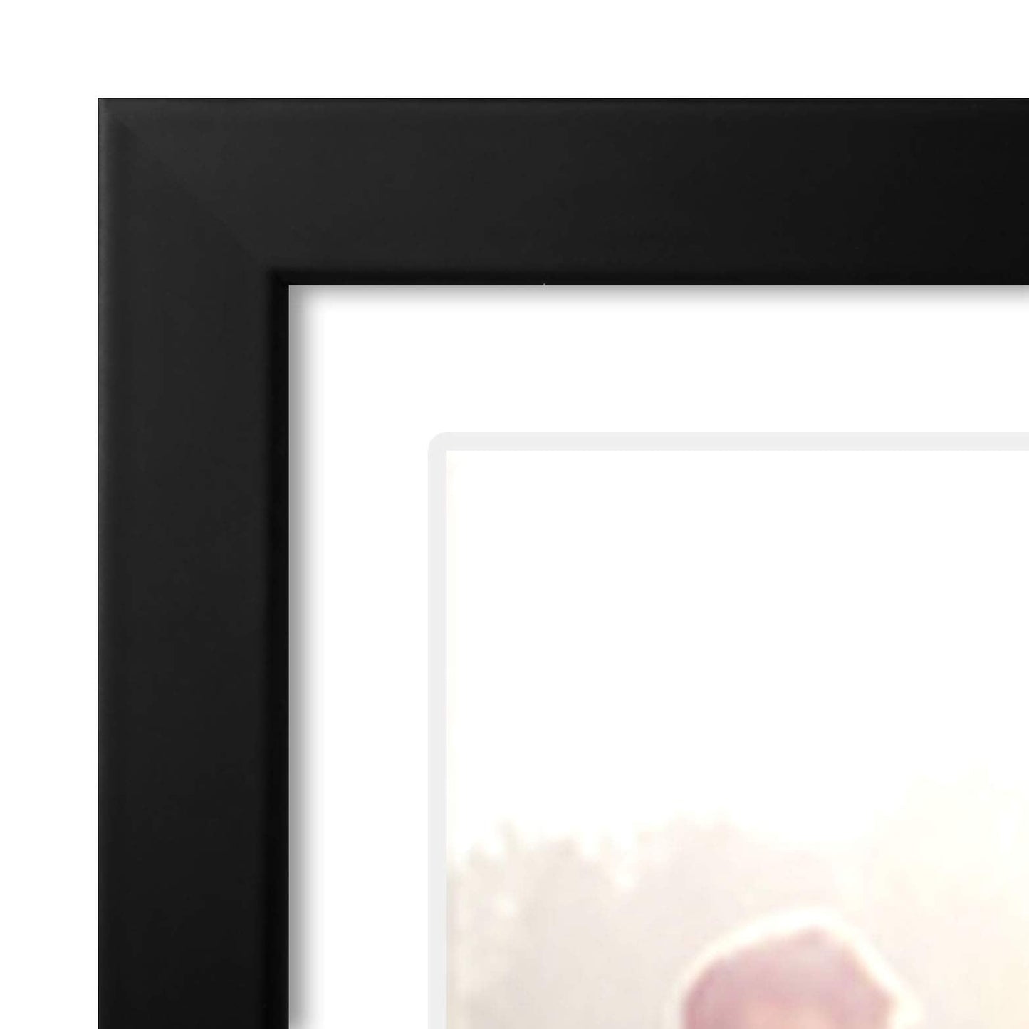 Americanflat 4x6 Collage Picture Frame with Shatter-Resistant Glass - Fits Five 4x6 Photos or Use as One 8x24 Picture Frame - Signature Collection - Collage Frames for Wall Display - Black