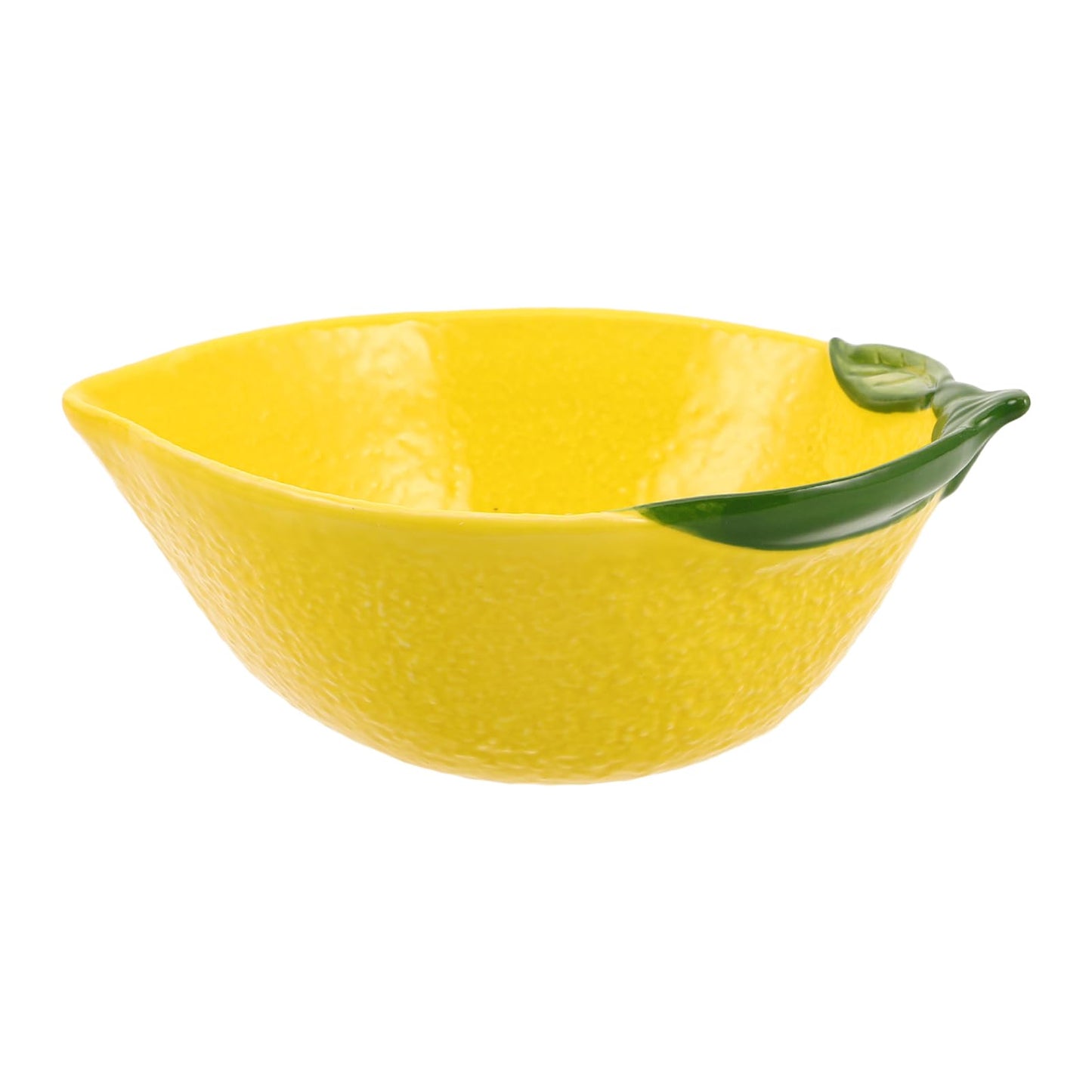 HAKIDZEL Lemon Shape Bowl Ceramic Dessert Bowl Fruit Serving Platter For Snacks Fruit Salad Decorative Jewelry Dishes For Home Kitchen Living Room Decor