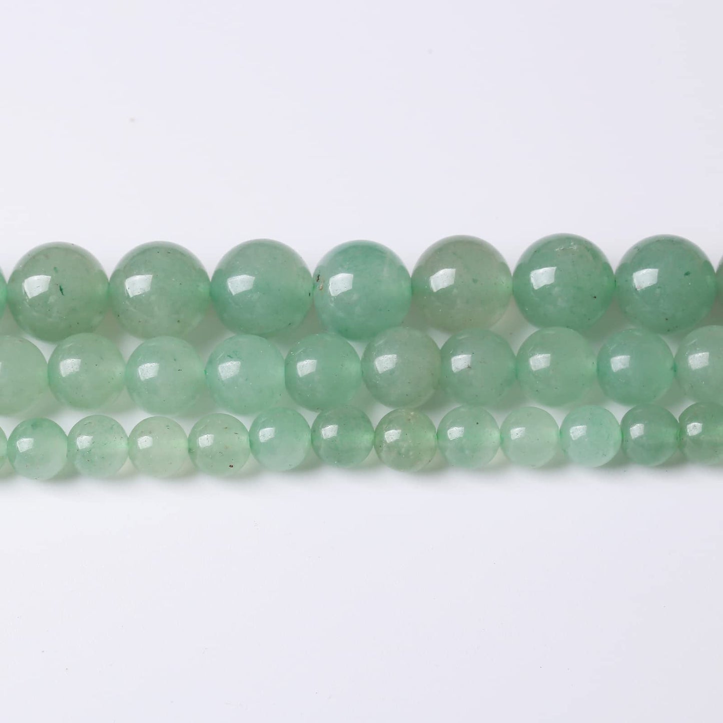 48PCS 8MM Natural Green Aventurine Stone Beads Energy Healing Beads for DIY Jewelry Bracelet Necklace Making for Jewelry Making15Inch
