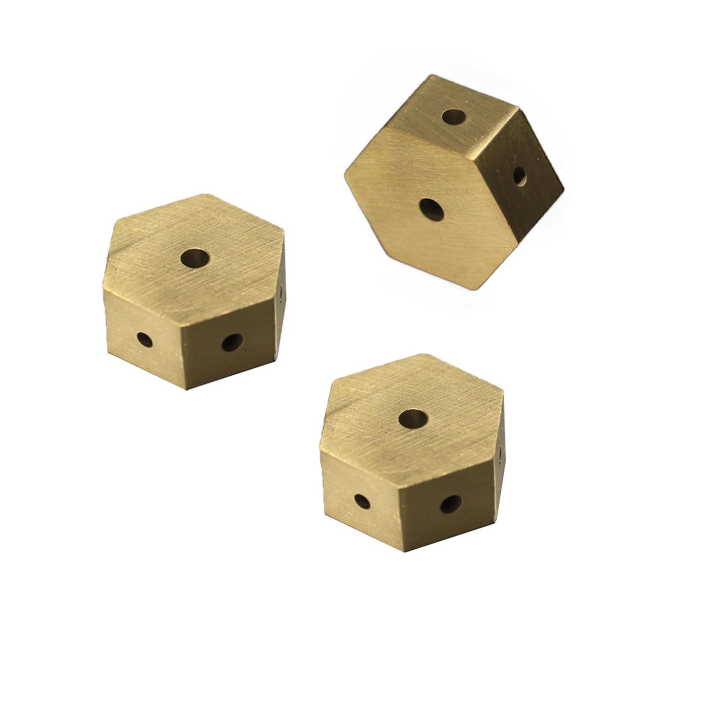 Chenshuo Mini Dual Purpose Incense, Brass Incense Holder for Incense Sticks, Hexagonal Shape Burner Plate Holder Censer Home Decoration, 3 Pcs
