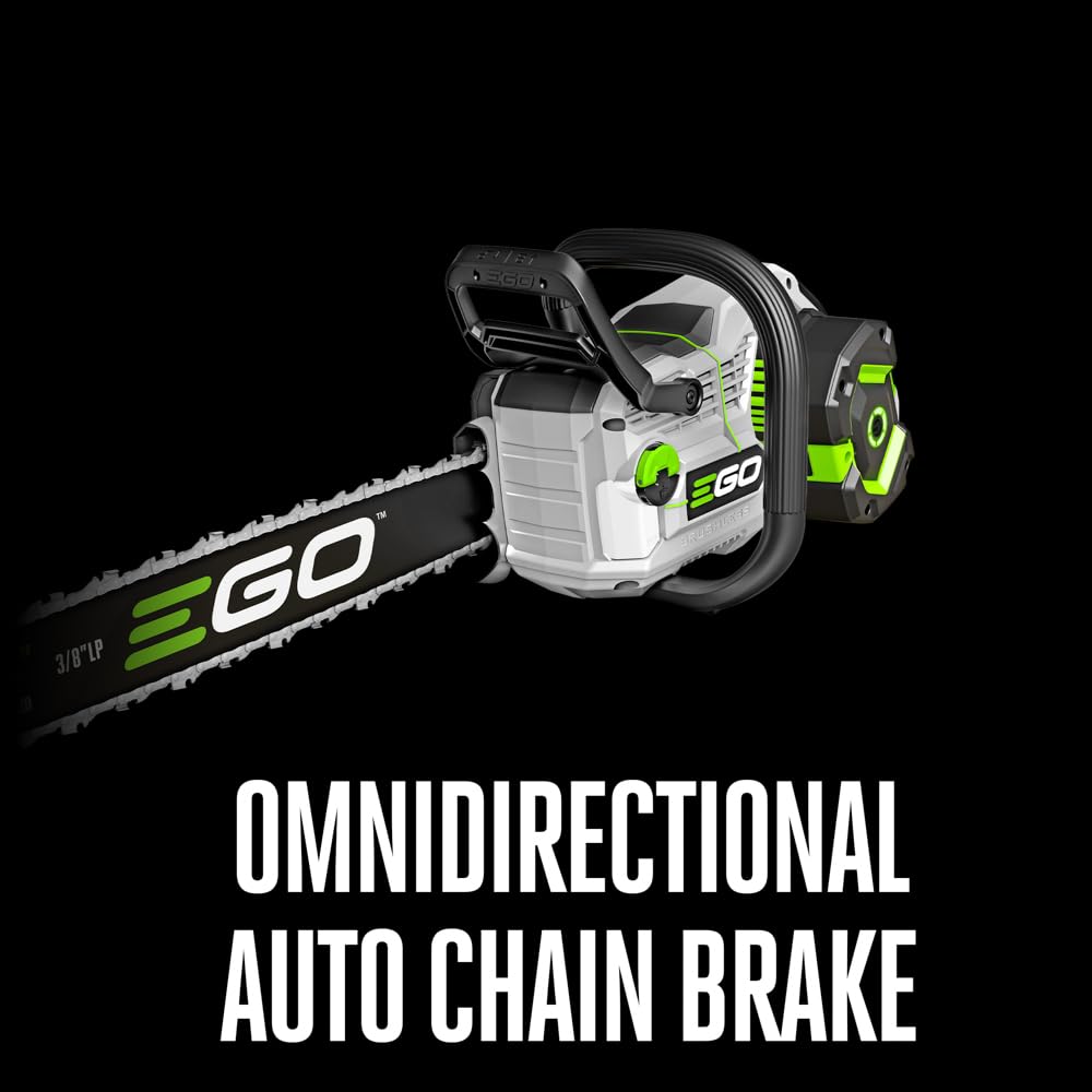EGO POWER+ Chain Saw, 20” Battery Powered Chainsaw, Electric Cordless, Includes 56V 6.0Ah Battery and Charger – CS2005