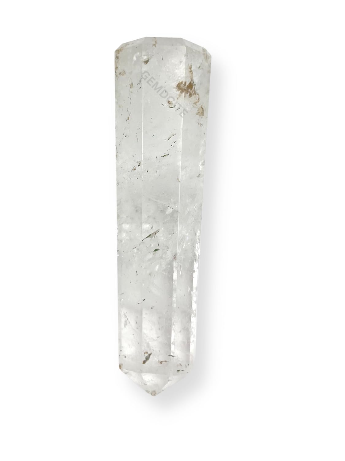 WholesaleGemShop 70 mm (3 Inch) Clear Quartz Gemstones Obelisk Tower Jumbo Facet Aura Rock Crystal Natural Polished Earth Wand Spirit