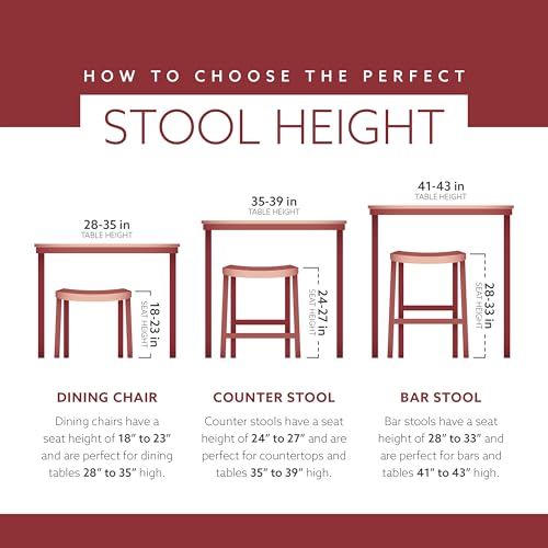 Linon Natural Barstool with Round Seat, 24-Inch