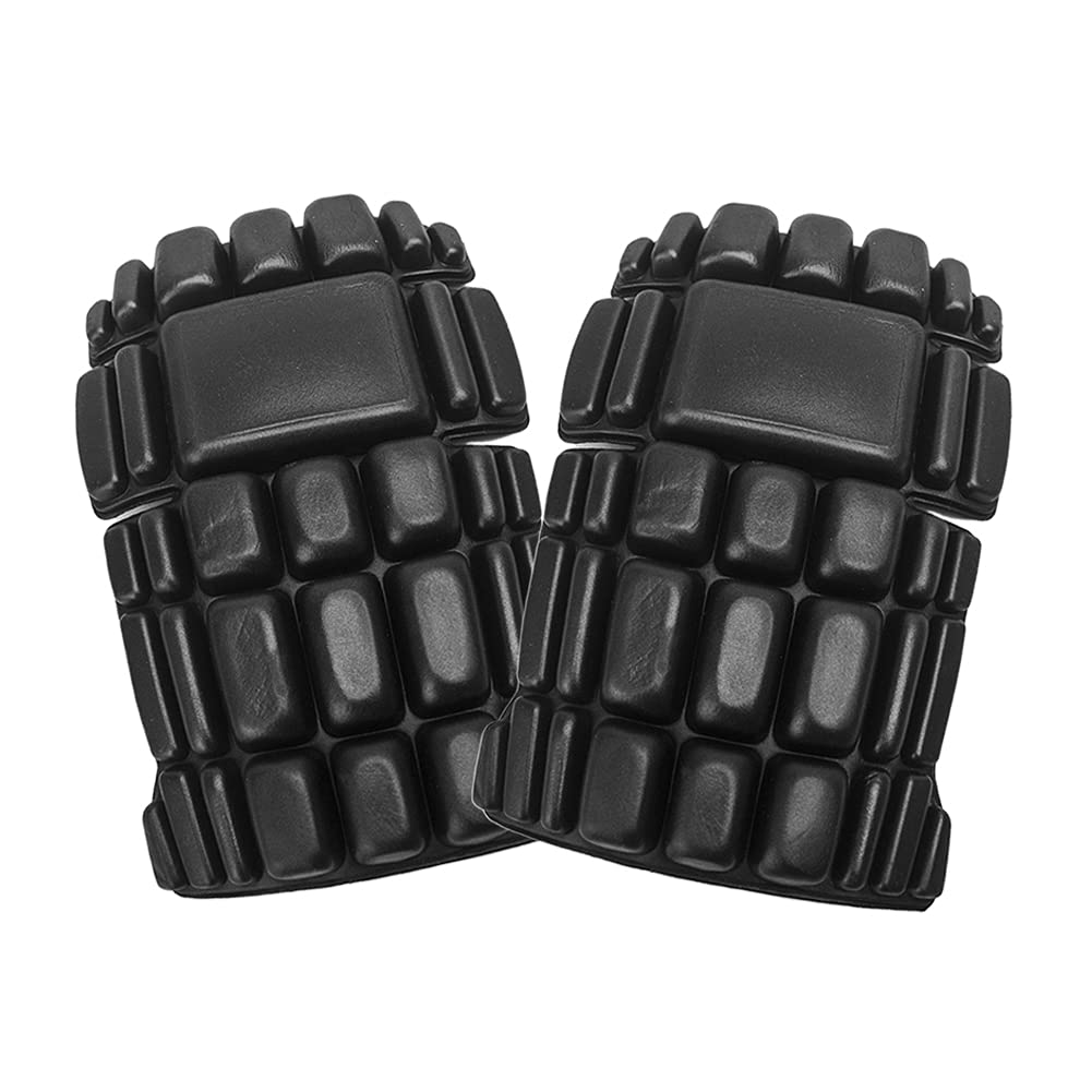Denpetec Professional Knee Pads,1 Pairs Knee Pad Inserts for Work Pants,Cargo Pants Knee Pads,Gardening Knee Pads(Black)