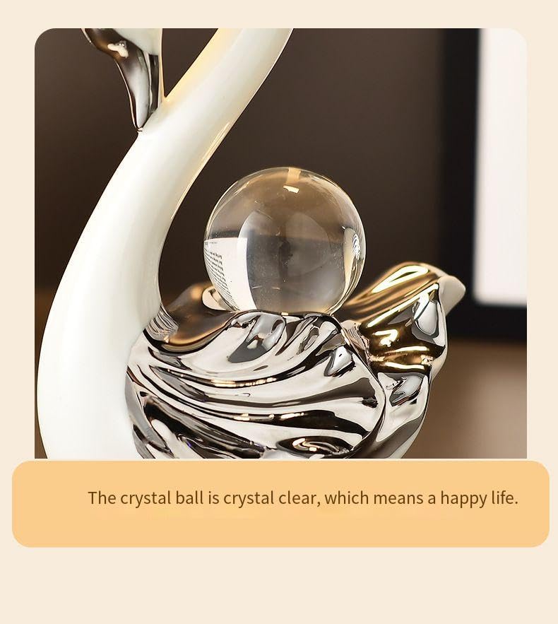 SENROR Crystal Swan Pendant Living Room Light Luxury Luxury Wine Cabinet TV Cabinet Premium Feel Decorative Wedding Gift for New Man 0