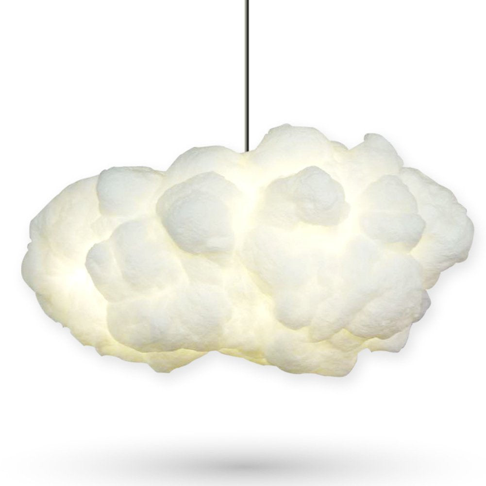 Creative Cloud Chandelier,American Country Handwork Living Room Restaurant E27 White-A 40x40cm(16x16inch)