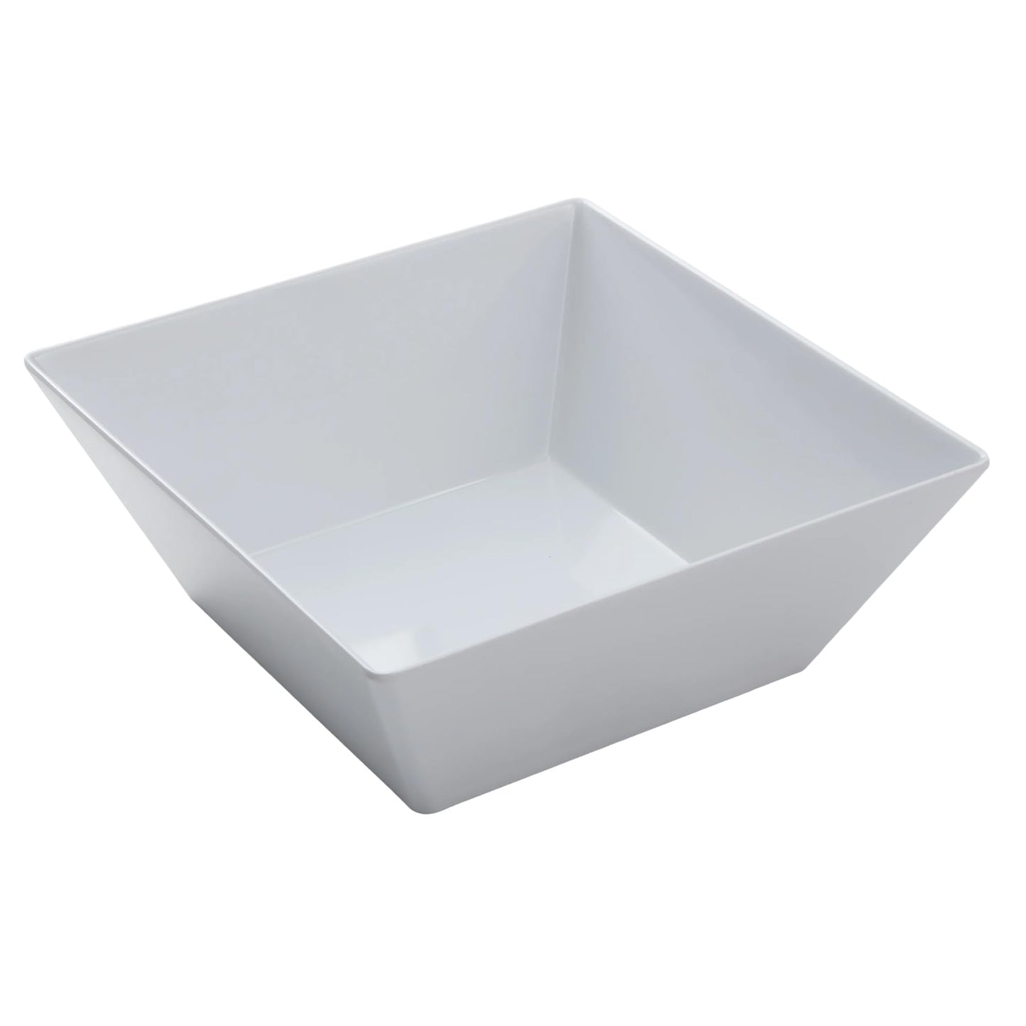 American Metalcraft MELSQ117 Endurance Melamine 12" Square Bowl, 208-Ounce, White