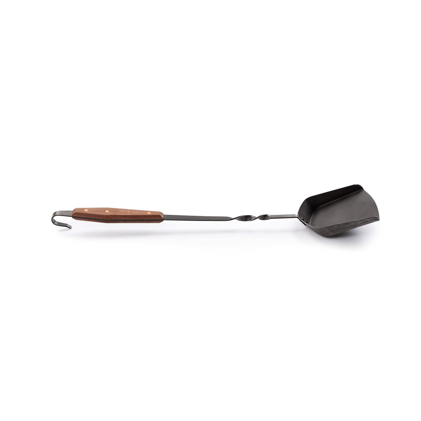 Barebones Cowboy Grill Coal Shovel - Durable Stainless Steel Ash Shovel with Walnut Handle for Fire Pit