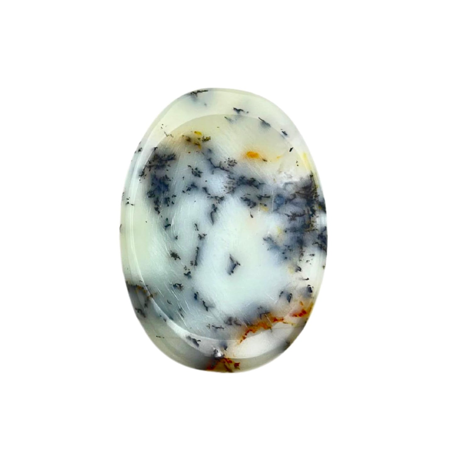 GEMSCITE Dendrite Agate Thumb Worry Stones Metaphysical Gemstone Crystal Healing Reiki Men Women Gift FENG Shui Positive Energy Love Wellness Palm Stones Wicca Powerful