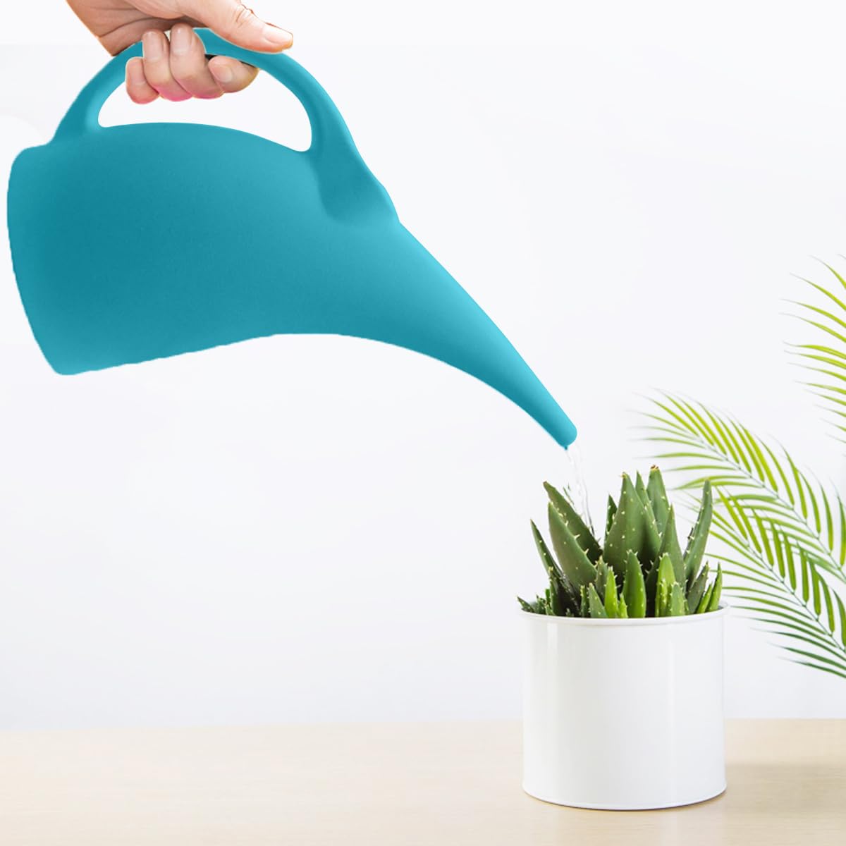 VKPLITE Plant Indoor and Outdoor Watering Can - 1/2 Gallon - Blue