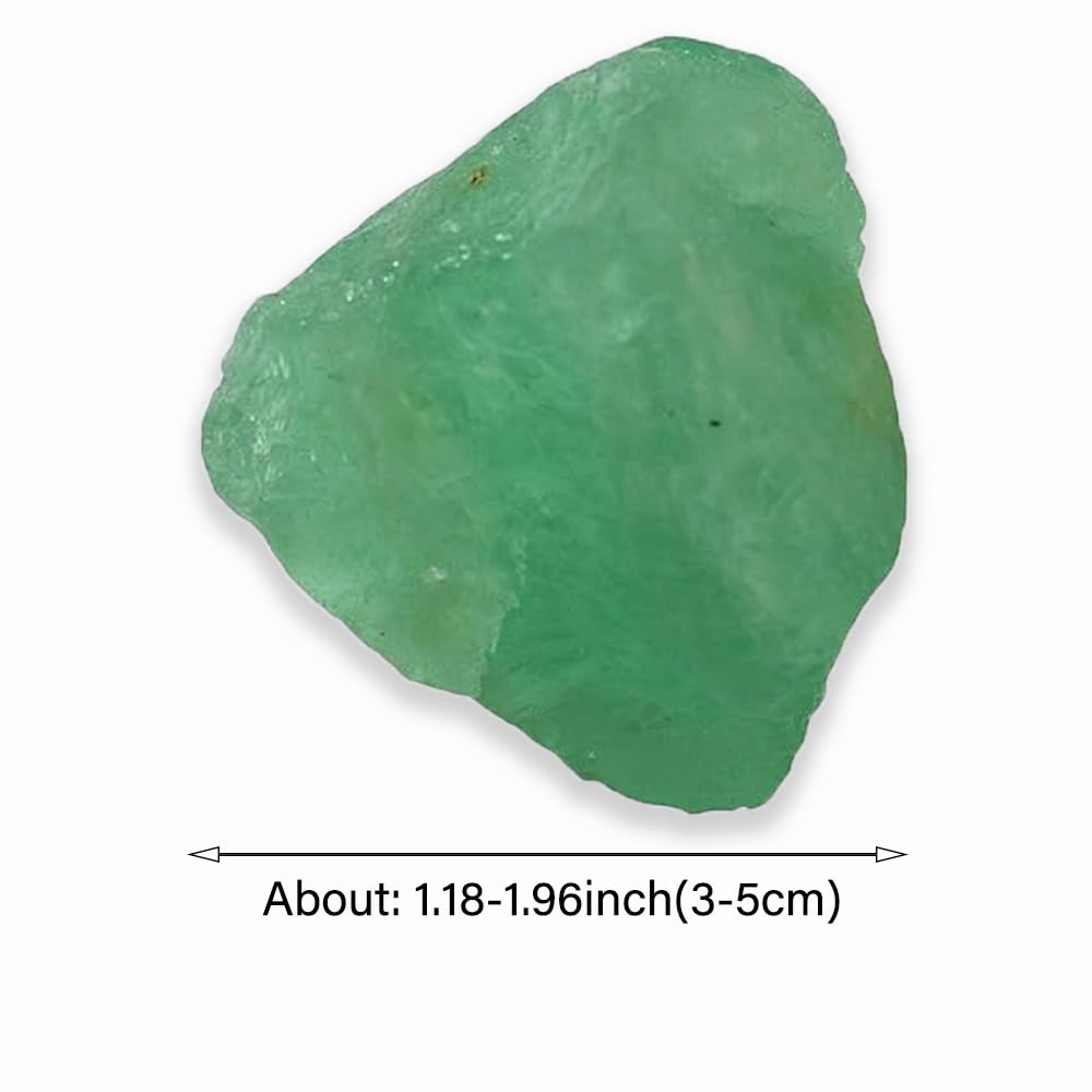 2PCS Natural Raw Stone Healing Crystals Bulk, Gemstones for Reiki, Meditation, Home Decor, Garden Fountain Rocks (Green Fluorite)