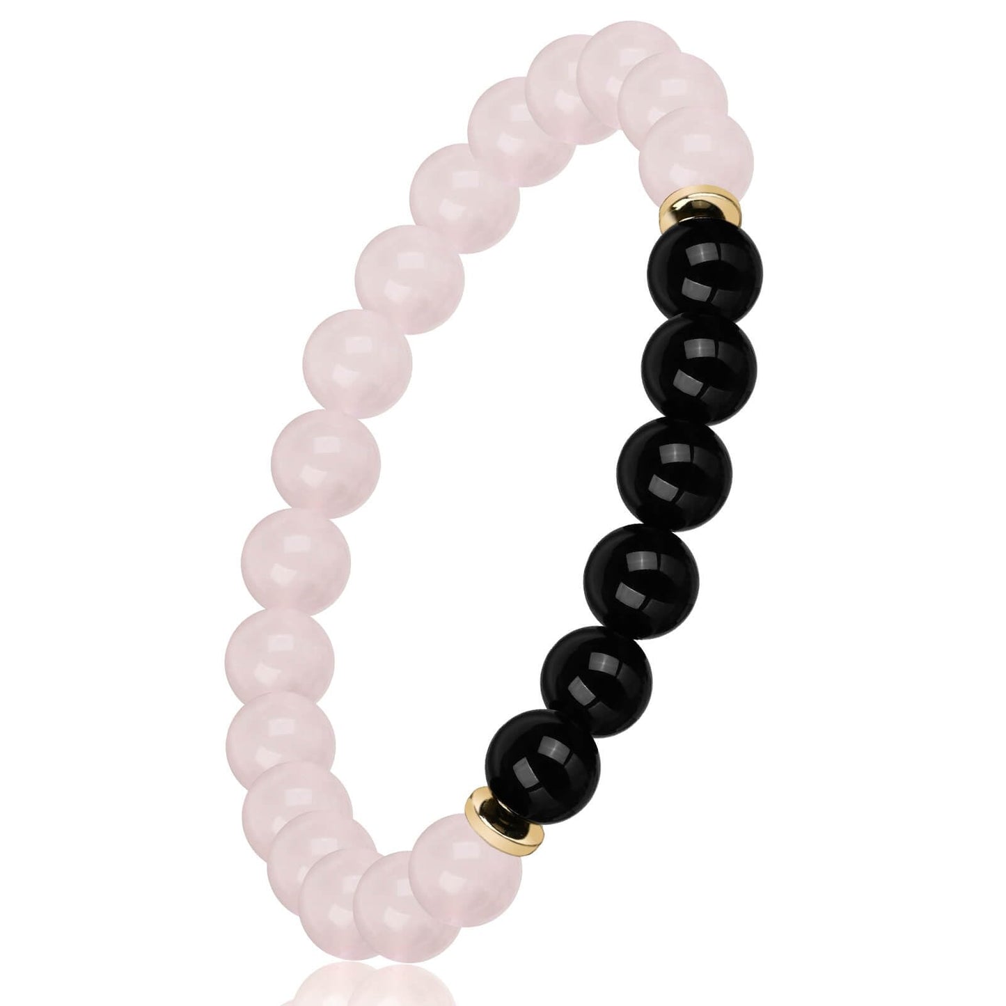 Rose Quartz Pink Opal Peru Crystal Bracelet, Love Friendship Anxiety Crystal Healing Stone Chakra Bracelet, Business Money Energy Wealth Good Luck Prosperity Feng Shui Beaded Bracelet for Men Women,