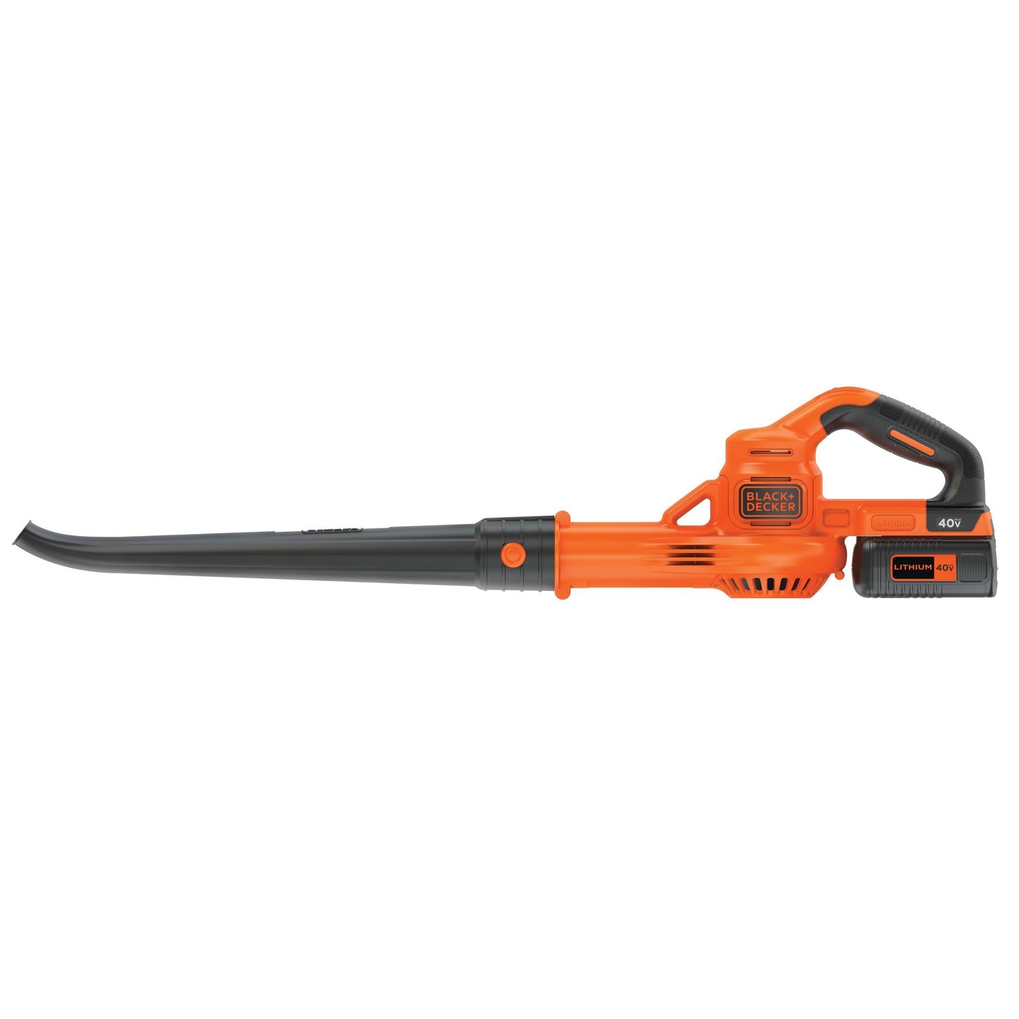BLACK+DECKER Cordless Leaf Blower, 40V MAX , Leaf Blower Cordless with Battery and Charger, 125 MPH Air Speed, Lightweight Handheld Yard Sweeper (LSW40C)