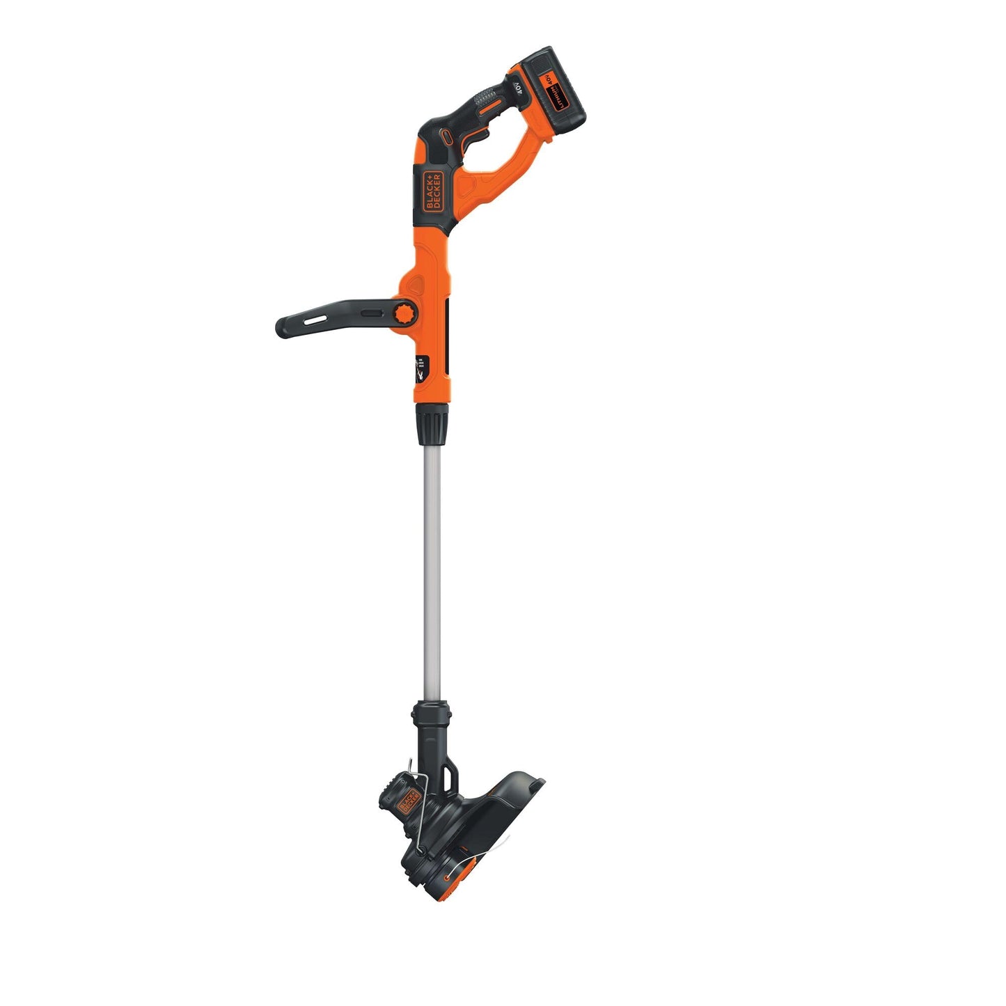 Black+Decker 40V MAX 13 Inch String Trimmer and Lawn Edger with Battery and Charger, Cordless Weed Eater with Charge Indicator, High Torque PowerDrive Technology (LST140C)