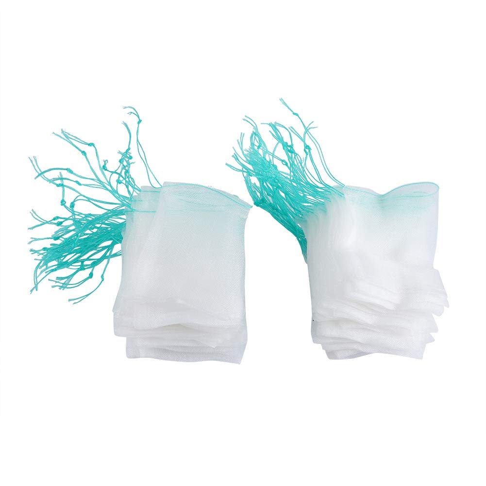 Fruit Bags, 100pcs Mesh Plant Fruit Bags Home Reusable Mesh Produce Bags Drawstring Mesh Bags Against s Birds Barrier Bags for Plant Fruits