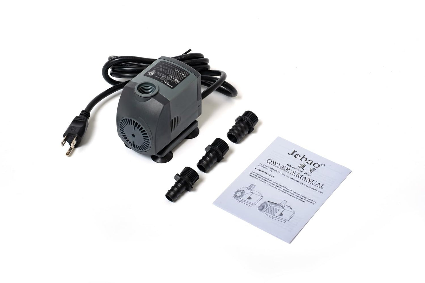 Jebao FA-2000 530GPH Submersible Fountain Pump for Hydroponics, Aquaponics, Waterfall, Fish Pond