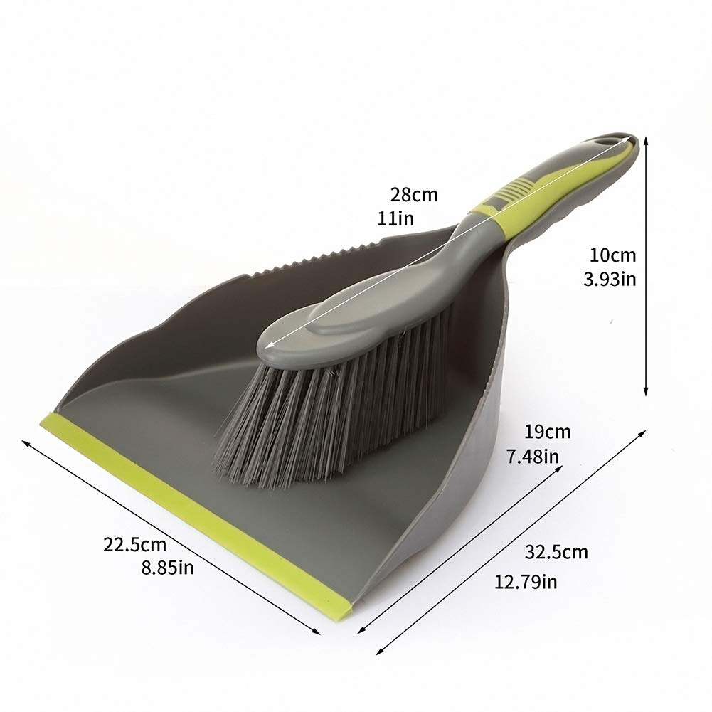 WDDBHSKN Dust pan Broom Dustpan Brush - Dust Pans with Brush, Dustpan and Brush Set, Handheld Broom and Dustpan Set are Used to Clean Kitchens, Floors, Tables, and Animal Cages.