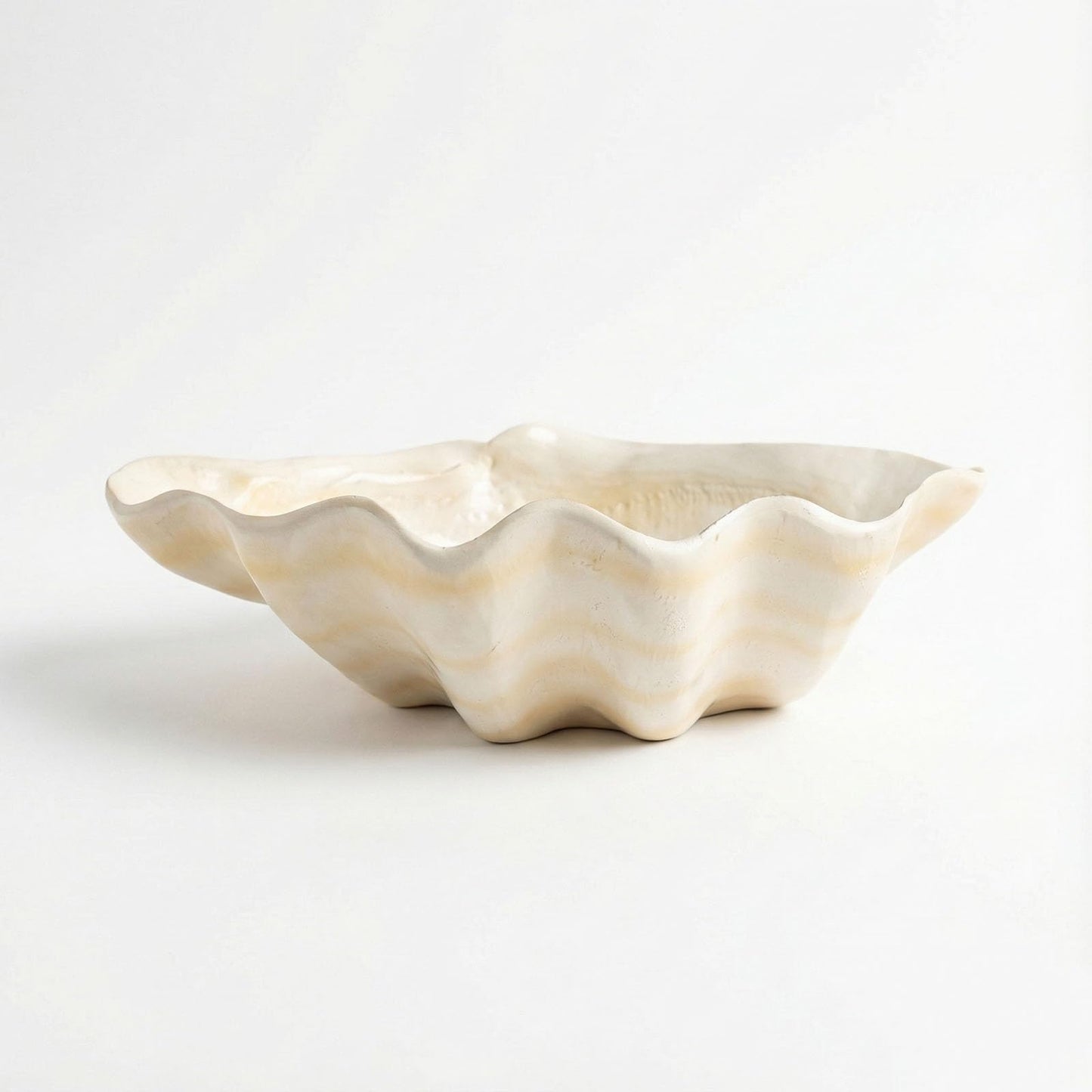 SKCSI Artificial Shell-decorated bowl Chocolate snack bowl in the living room Key bowl at the entranceway Shell-shaped resin decorative bowl