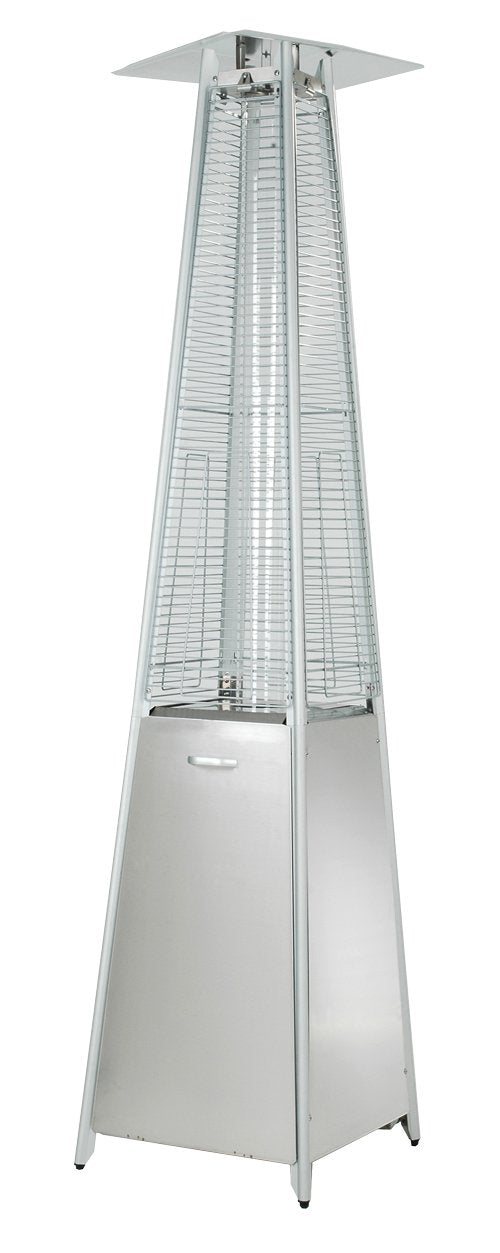 AZ Patio Pyramid Glass Tube Propane Gas Patio Heater, Stainless Steel, CSA certified