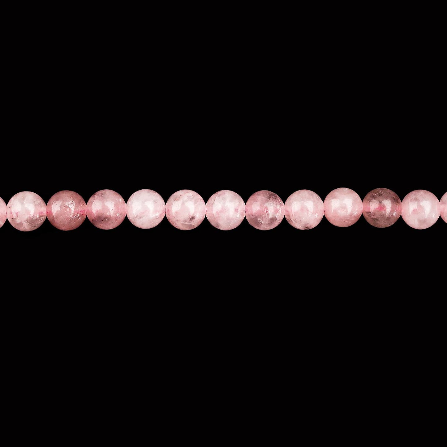 Filluck Natural Crystal Beads 8mm Rose Quartz Polished Round Smooth Gemstone Beads for Jewelry Making 15 Inch(Rose Quartz,8mm)