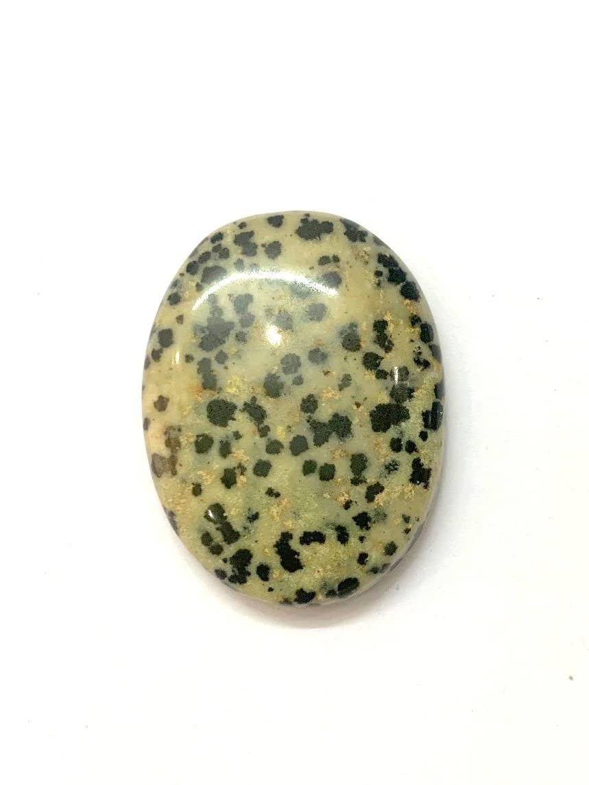 crystalmiracle Dalmatian Jasper Thumb Stone Wellness Crystal Healing Gemstone Palm Stones Reiki Feng Shui Gift