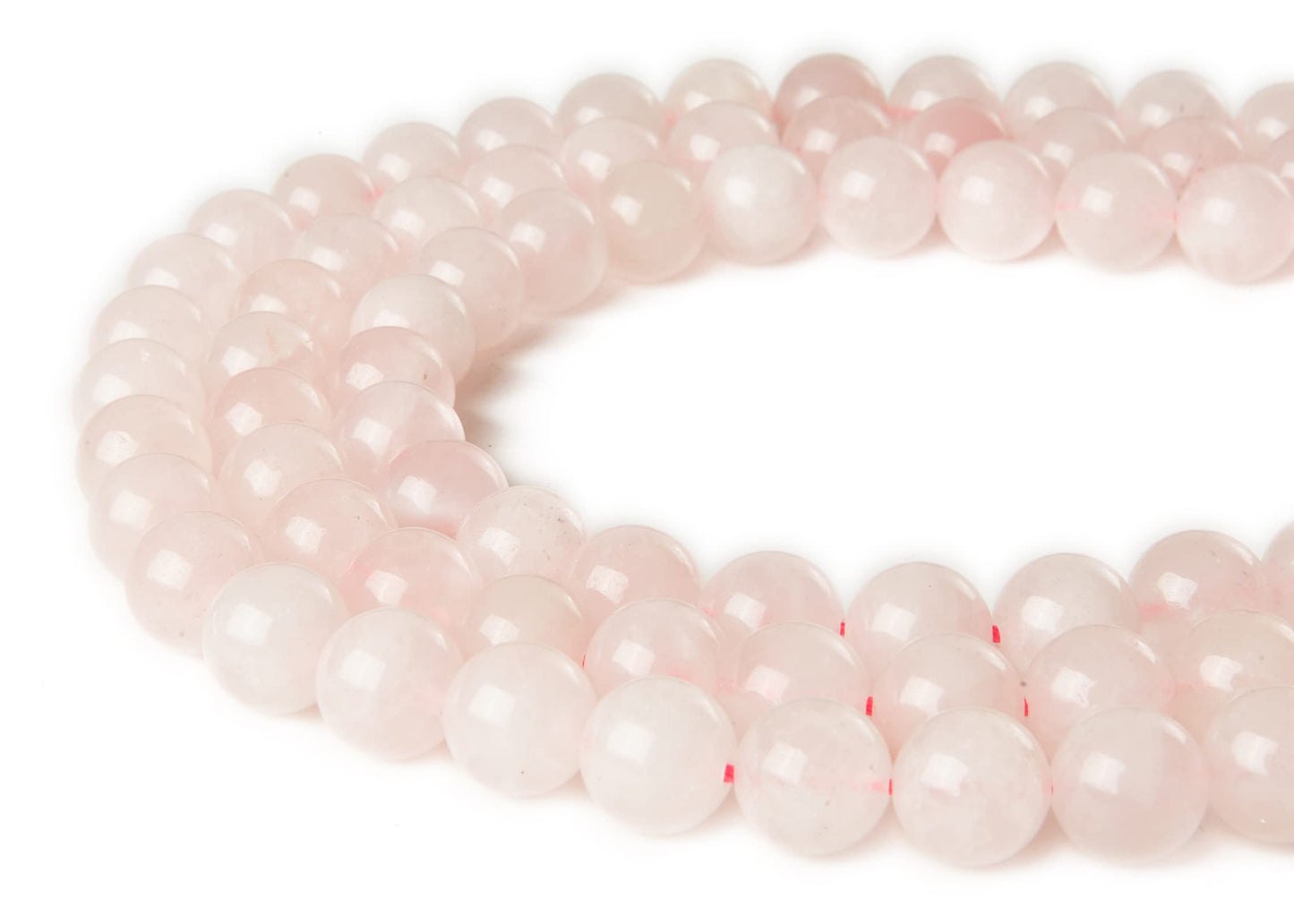 100pcs 8mm Rose Quartz Beads Natural Gemstone Beads Round Loose Beads for Jewelry Making