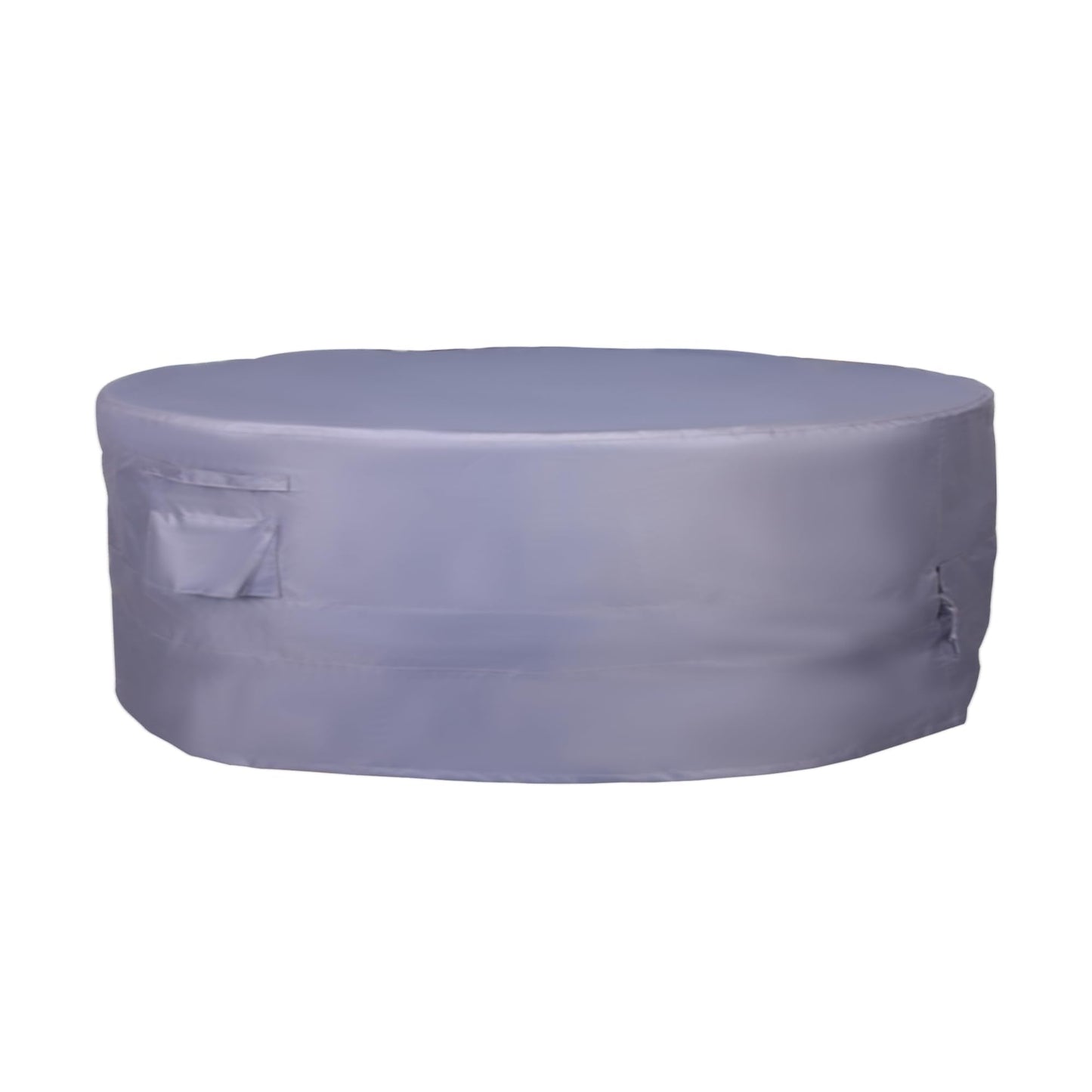 JSSunday Round Patio Furniture Cover, Heavy Duty and Waterproof for Outdoor Furniture covers, Round outdoor table cover, Patio table cover 110"DIA x 31"H Grey