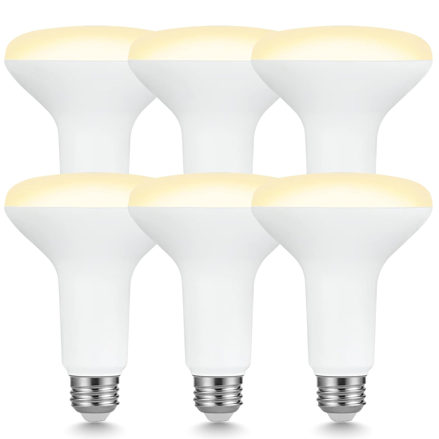 Sigalux BR30 LED Flood Light Bulbs, 7.5W Equivalent 65W, 650LM, Dimmable, 2700K Soft White, CRI 80, 110° Beam Angle, E26 Base, Energy-Efficient Indoor Recessed Lighting, 6 Pack