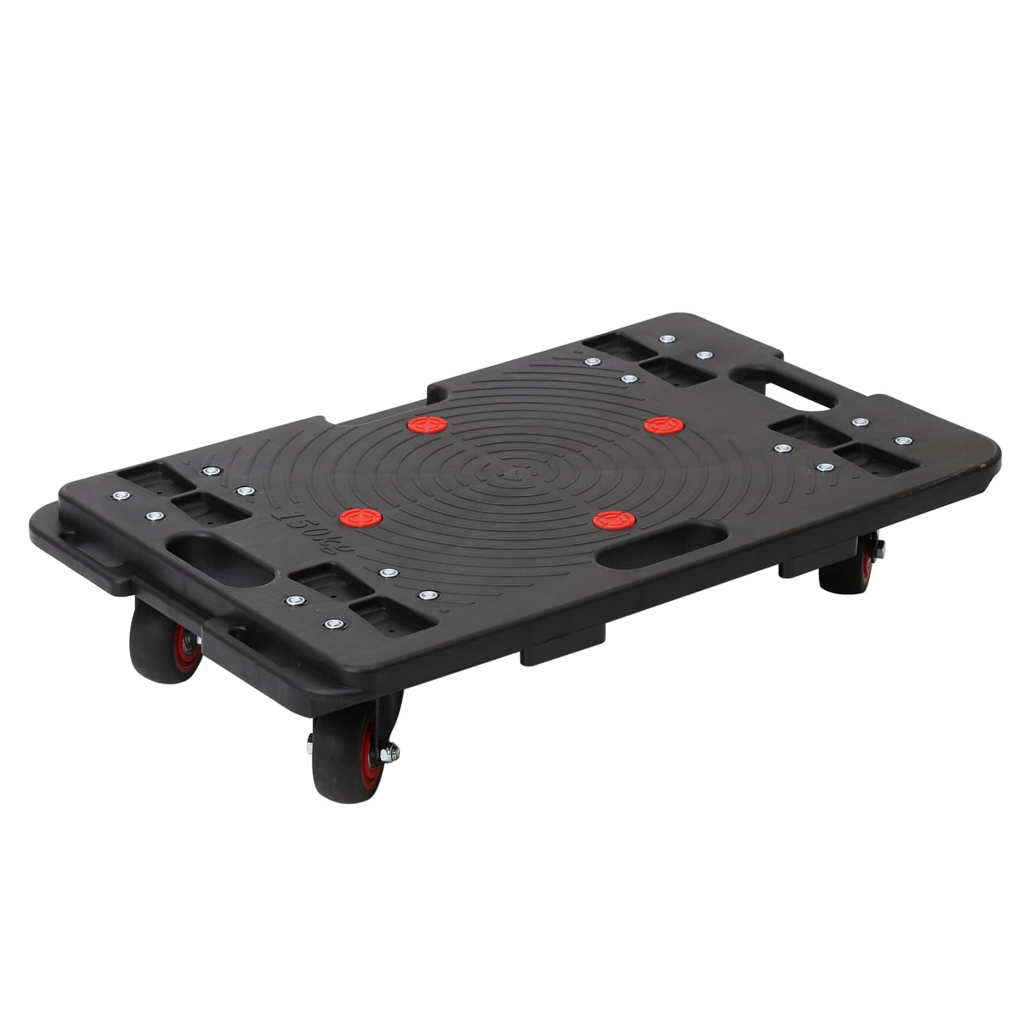 WEPUMP Furniture Moving Dolly Furniture Movers Dollys with Wheels, Portable Moving Rollers Leg Dollies for Heavy Furniture, 4 Wheels Flat Dolly, 1200 Lbs Capacity, Black