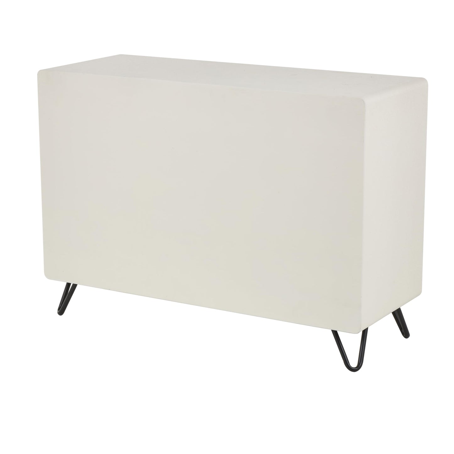 Deco 79 Wood Storage Shelving Unit 8 Shelf Shelving Unit with Black Metal Support, Display Shelf 40" x 15" x 28", Cream