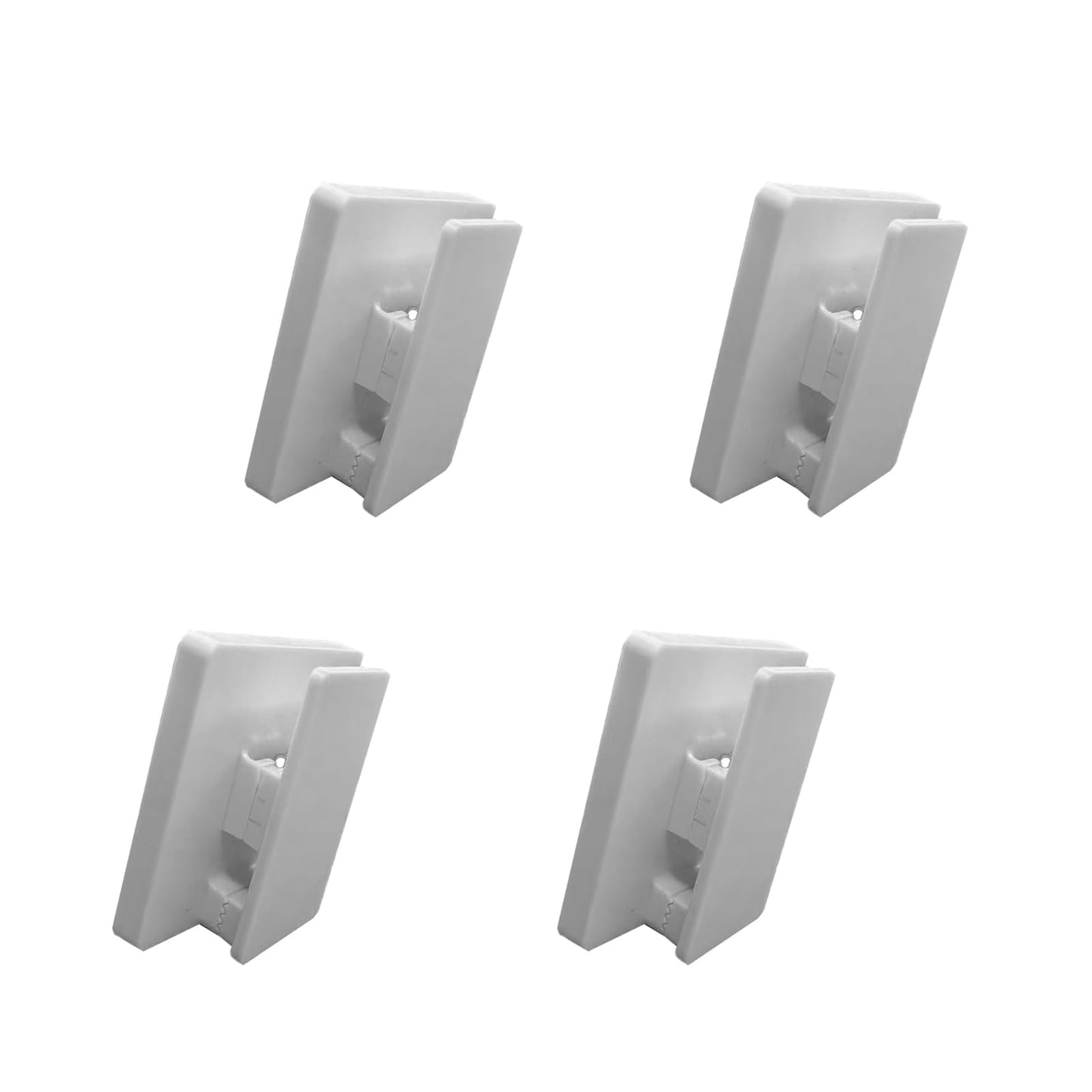Klizdum Quilt Hangers for Wall Display, Tapestry Hangers, No Damage Adhesive Quilt Clips, Hooks for Hangings, Duty Plastic Wall Clips for Blankets, Rugs, and Tapestries (4 Pack, White)