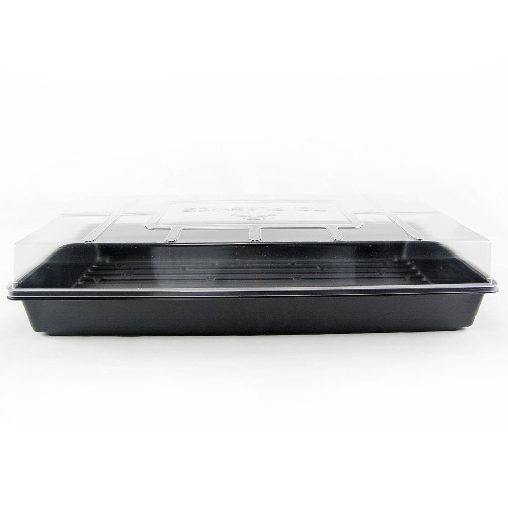 Living Whole Foods Plant Tray Clear Plastic Humidity Domes: Pack of 5 - Fits 10 Inch x 20 Inch Garden Germination Trays - Greenhouse Grow Covers