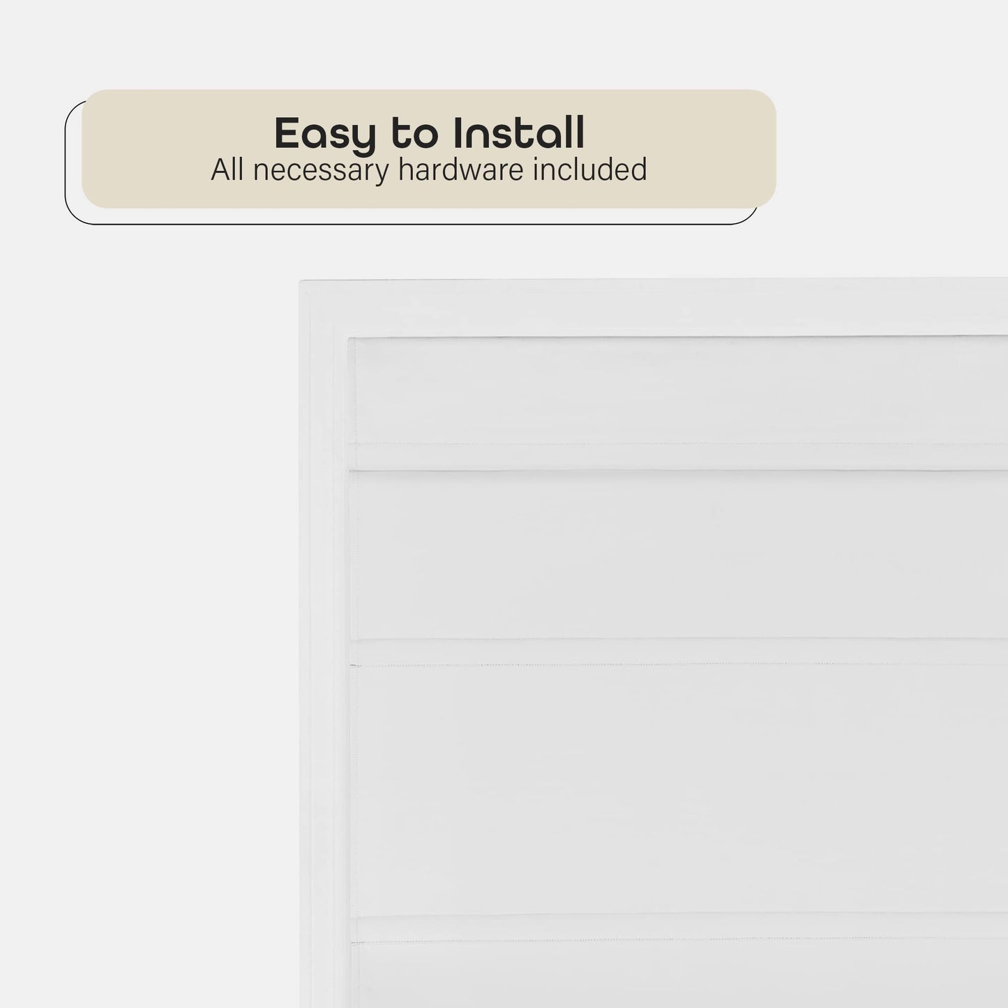 Cordless Roman Shades for Windows - 27 Inch Width x 64 Inch Length (White) - Blackout Polyester Window Privacy Blinds for Bedroom, Kitchen & Dining Room by Achim Home Décor