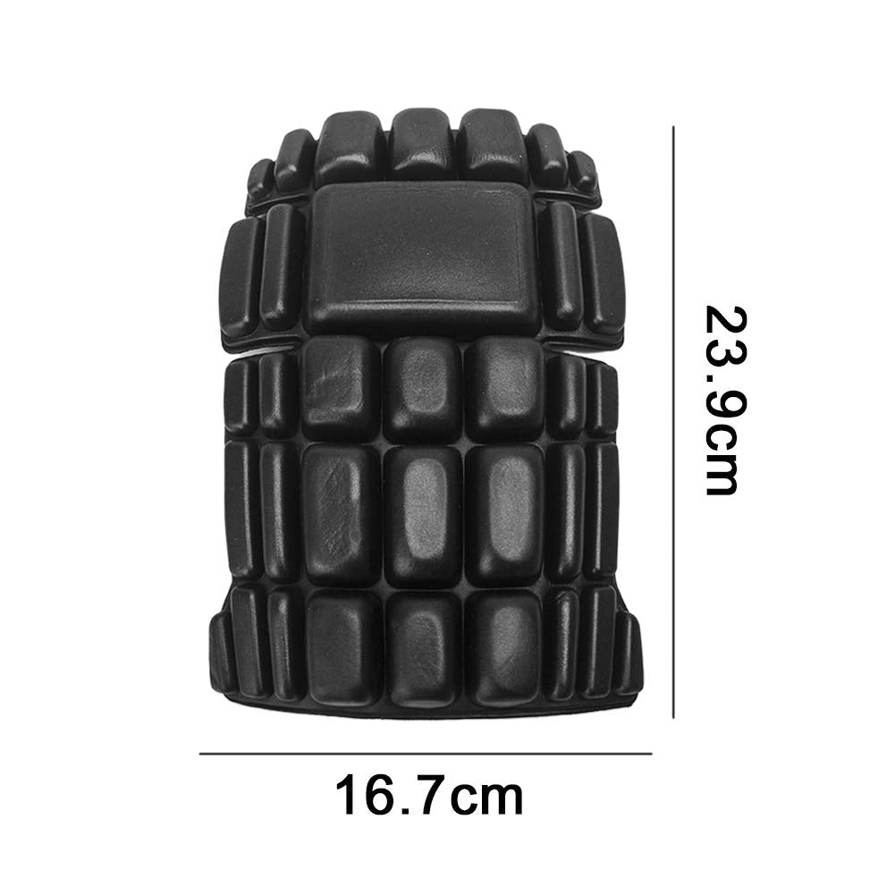 Denpetec Professional Knee Pads,1 Pairs Knee Pad Inserts for Work Pants,Cargo Pants Knee Pads,Gardening Knee Pads(Black)