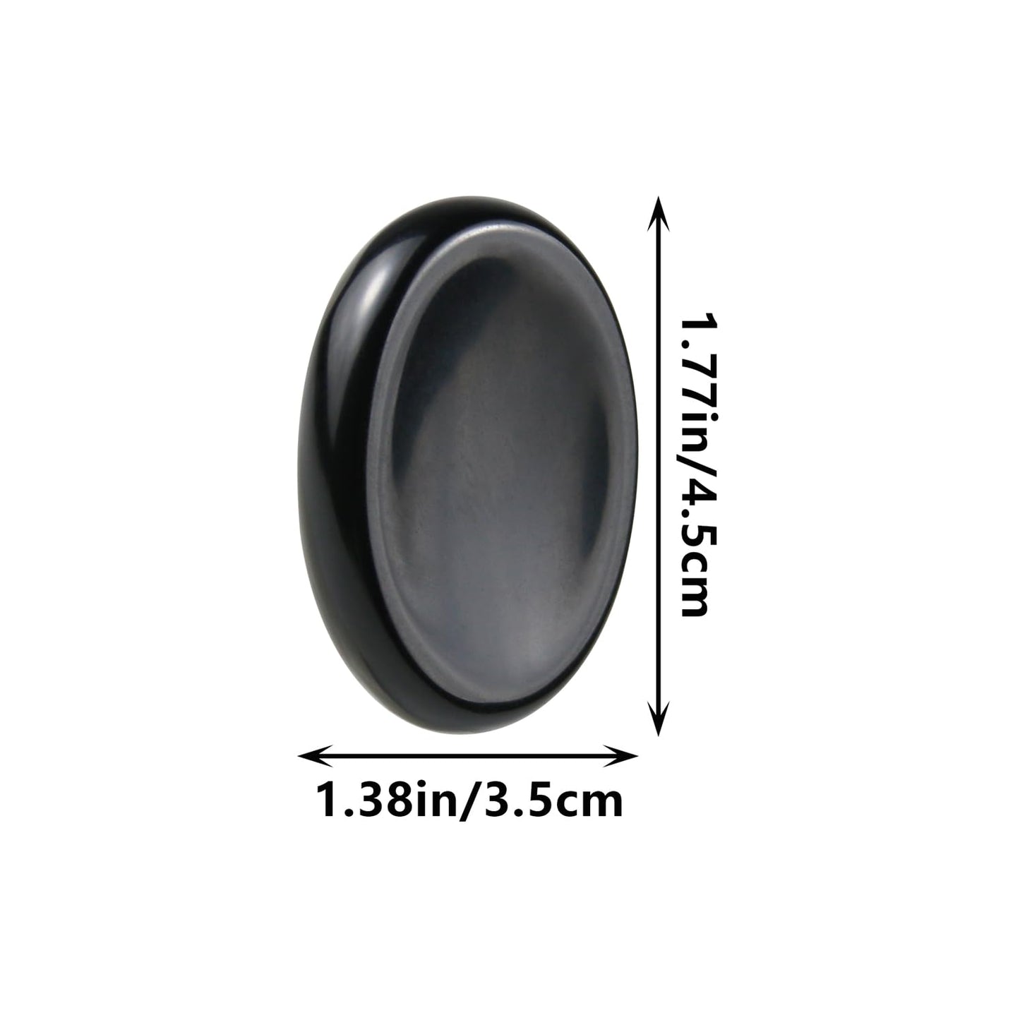 Nvzi Worry Stones Black Obsidian Crystal, Chakra Crystals and Healing Stones, Oval Palm Stone, Thumb Stone, Crystals for Beginners, Spiritual Gifts for Women, Meditation Accessories (1PCS)