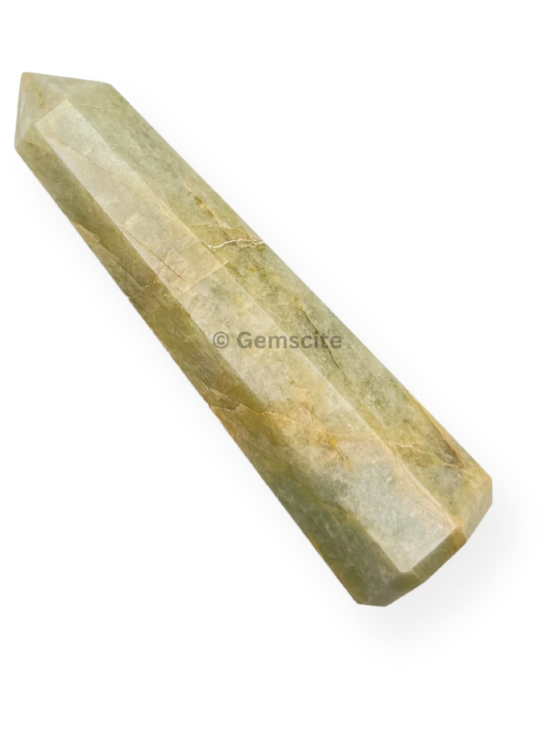 WholesaleGemShop 3 Inch (70 mm) Gemstones Aquamarine Obelisk Tower Jumbo Facet Aura Rock Crystal Natural Polished Earth Wand Spirit