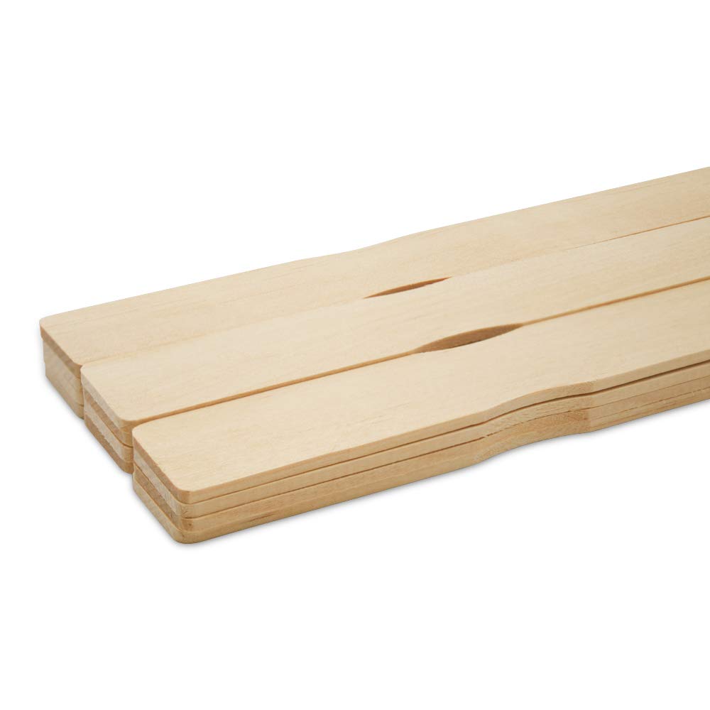 12 Inch Paint Sticks, Box of 50 Hardwood Paint Stirrers, Wood Mixing Paddles for Epoxy or Resin, Garden or Library Markers by Woodpeckers