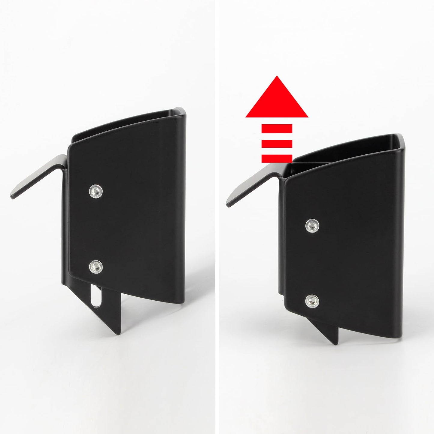 DIICCYO Heavy-Duty Wheelbarrow Storage Bracket Hook, Wheelbarrow Holder Trolley Storage Bracket with Top Lift Latch Storage Hook for Most Wheelbarrows for Outdoor Use, Black