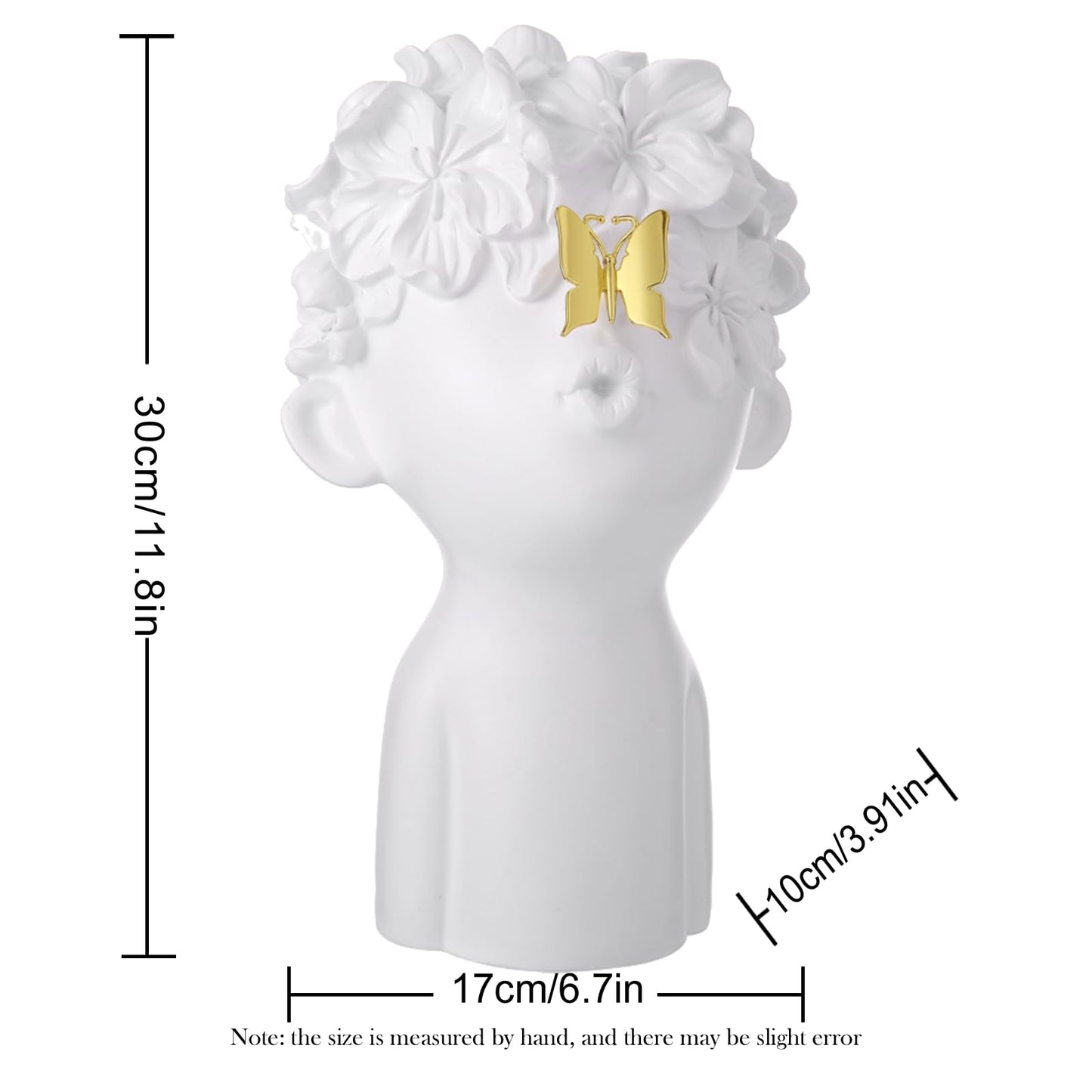 Notakia Home Decor Statues Sculptures Decoration Resin Figure Gift (One Large White)