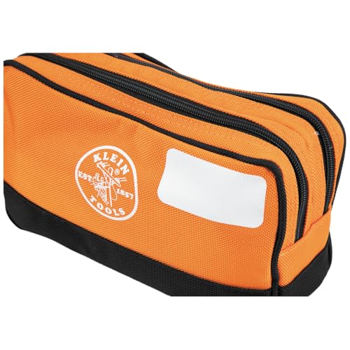 Klein Tools Tool Pouch, Dual Compartments, Heavy-Duty Tool Bag Organizer, Multipurpose Bag