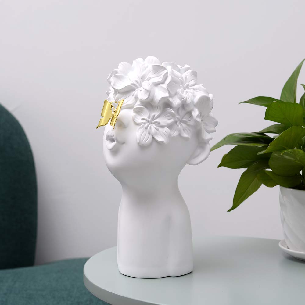 Notakia Home Decor Statues Sculptures Decoration Resin Figure Gift (One Large White)