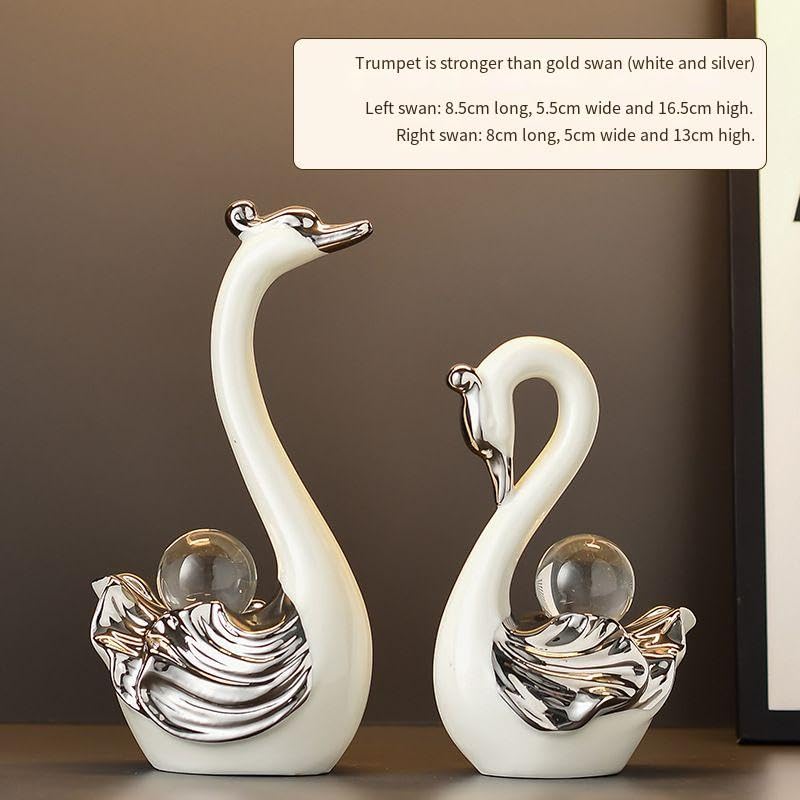 SENROR Crystal Swan Pendant Living Room Light Luxury Luxury Wine Cabinet TV Cabinet Premium Feel Decorative Wedding Gift for New Man 0