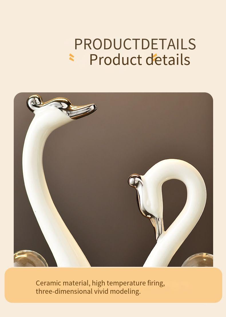 SENROR Crystal Swan Pendant Living Room Light Luxury Luxury Wine Cabinet TV Cabinet Premium Feel Decorative Wedding Gift for New Man 0