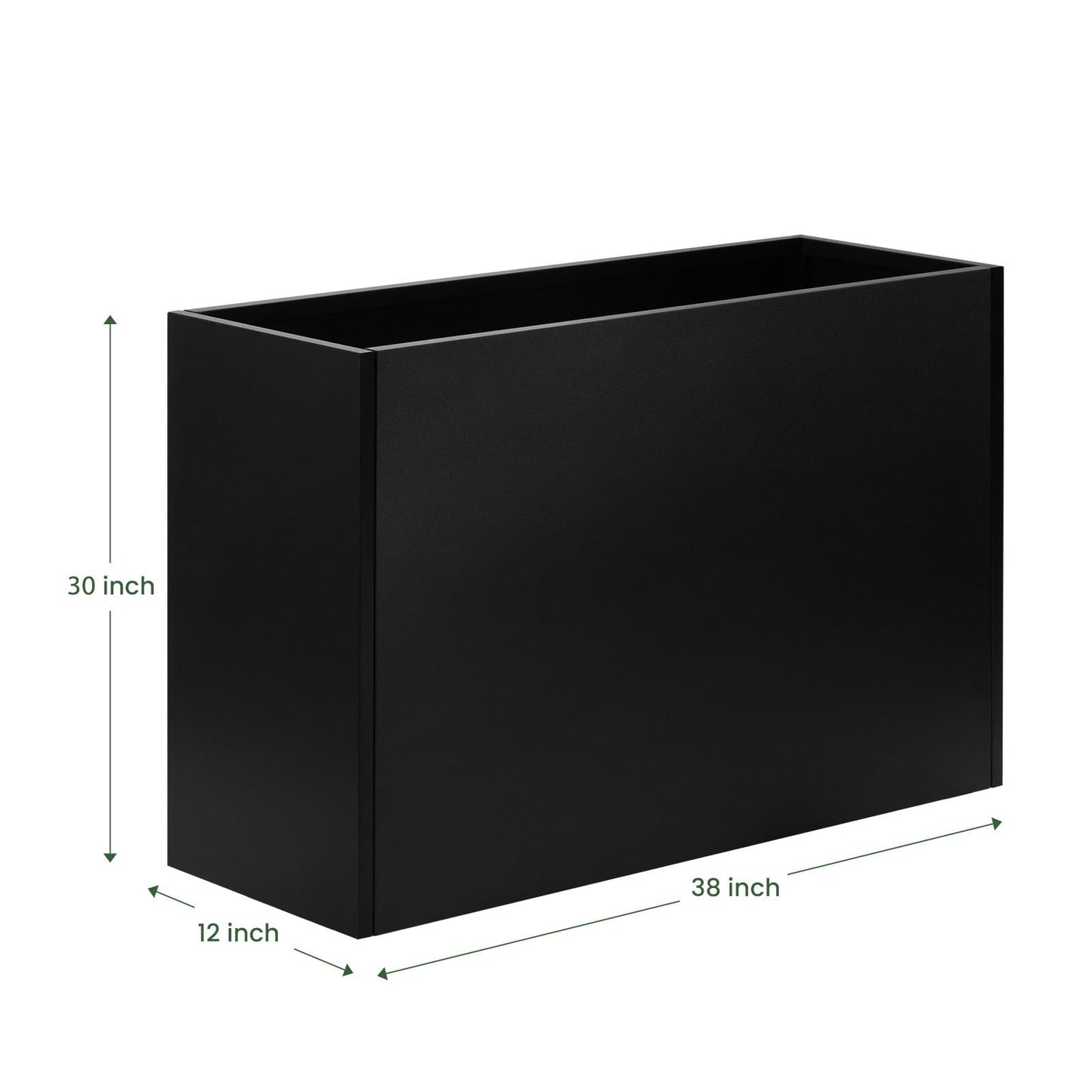 Talustool Adjustable Metal Planter Box 38” x 12” x 30”, Steel Garden Box with Smart Drainage, Heavy-Duty Plant Container Powder-Coated Steel - Perfect for Garden, Patio & Balcony Decor