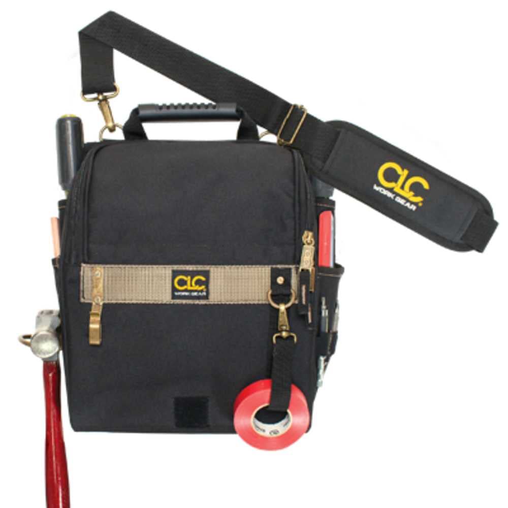 CLC Custom Leathercraft 1509 Zippered Professional Electricians Tool Pouch, 21 Pocket , Black