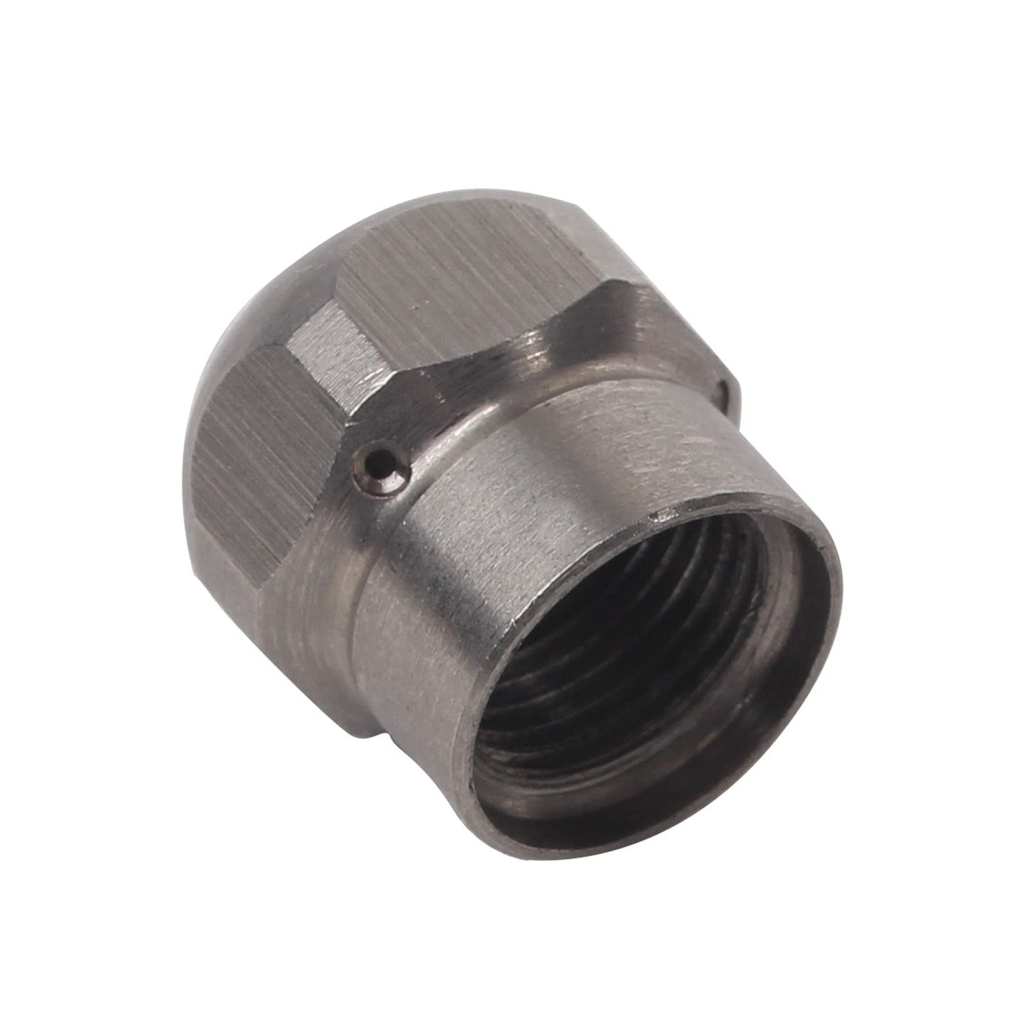 50FT 5800 PSI Pressure Washer Hose Jetter Nozzles Kit 1/8”NPT Sewer Drain Rotating Quick Connect Nozzle Button Nose With M22-14/15mm Double Rod Thread Brass Replacement