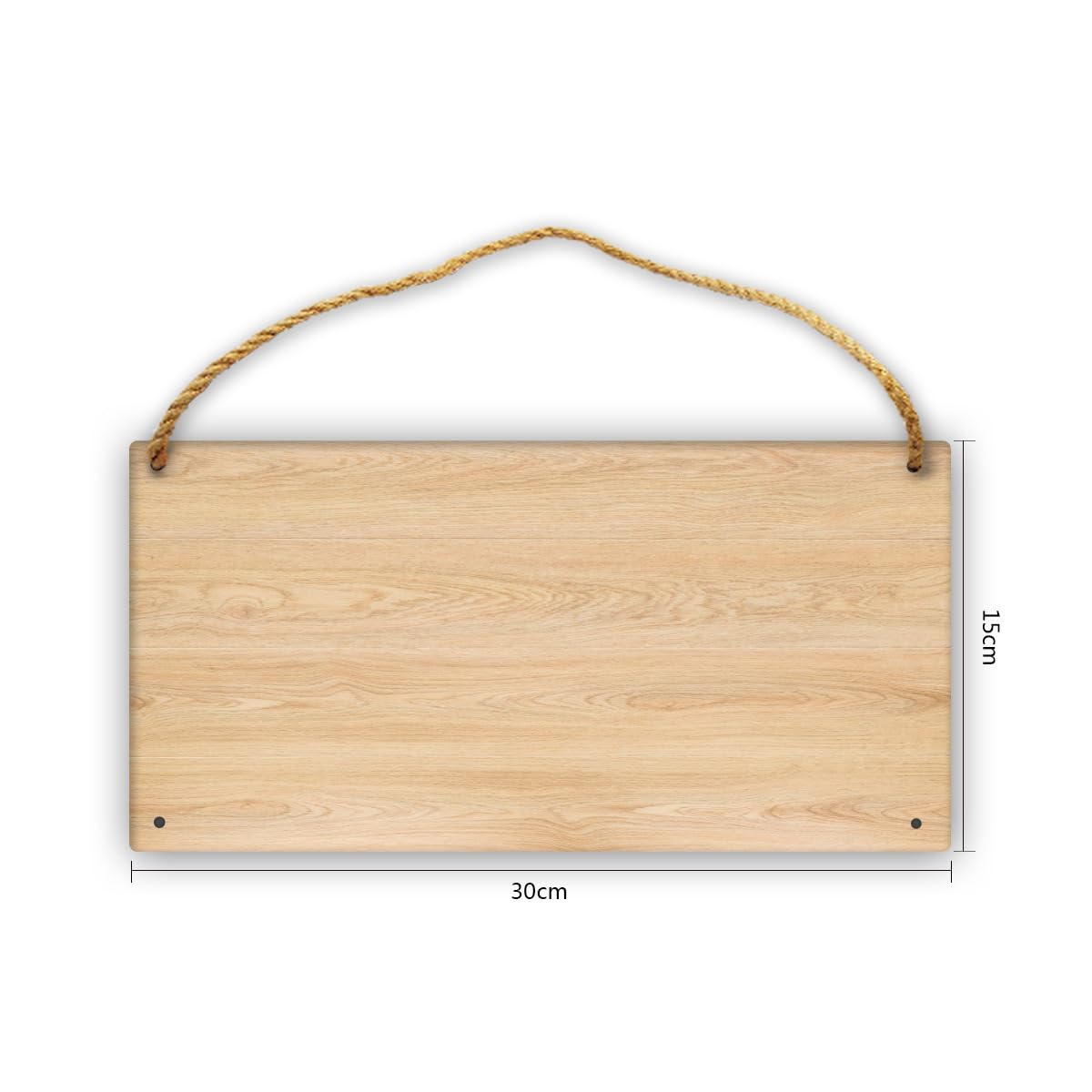 ZOLRITH Personalized Wooden Signs with Name Logo Photo Any Text Customizable Garden Sign Customized Room Sign Wall Hanging Sign Decoration for Front Door Home Kitchen Garden, Rectangular-Blank 12"x6"