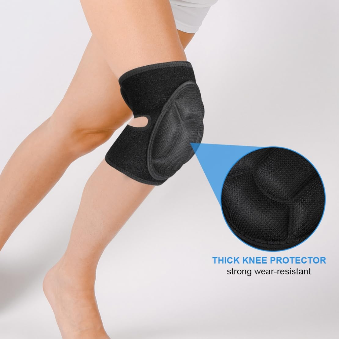 CXWPDD Protective Knee Pads Anti Slip Collision Avoidance Outdoor Sports Kneeling Braces High Elastic Fabric for Garden Dancing Cleaning